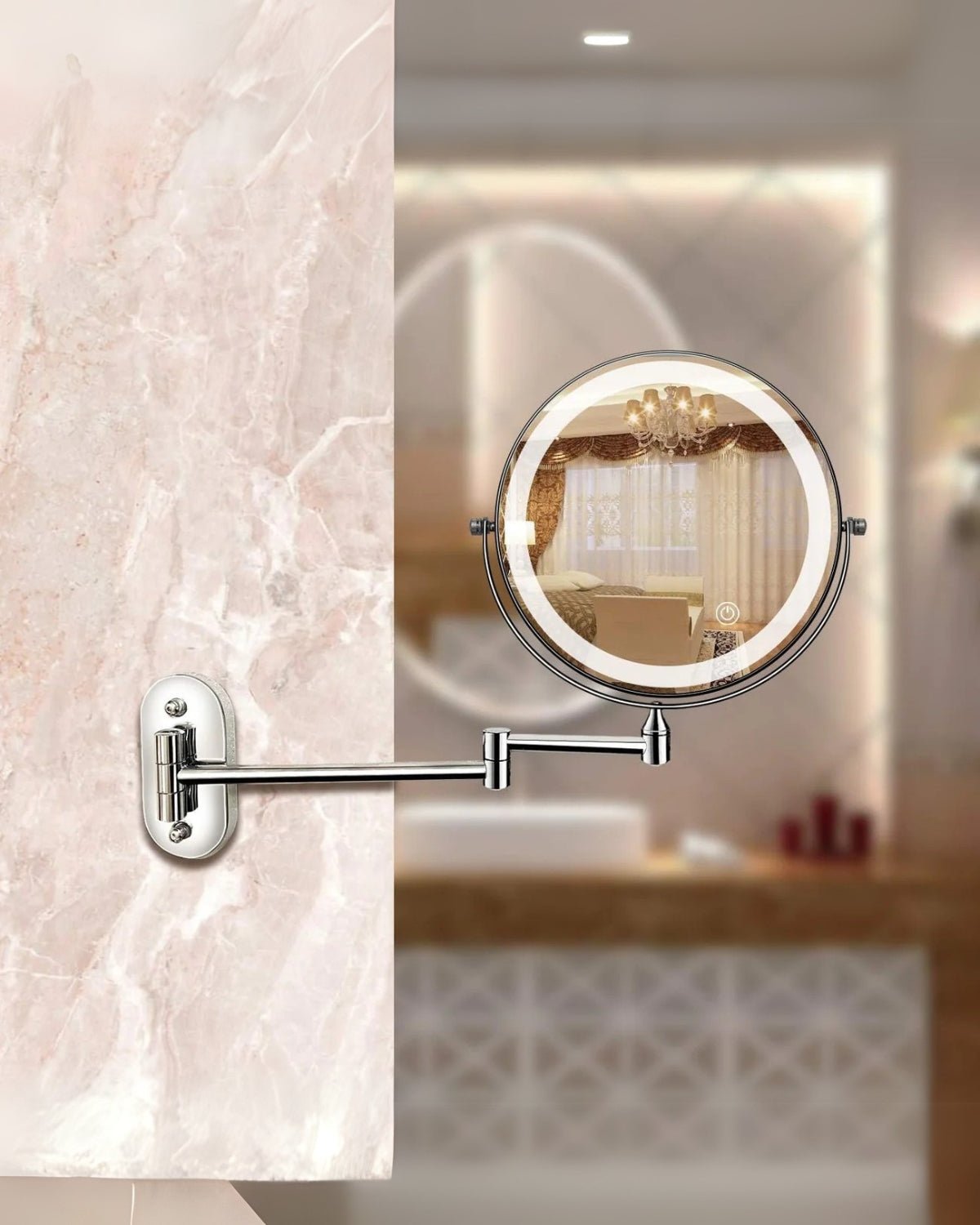 Touch Control LED Magnifying Mirror