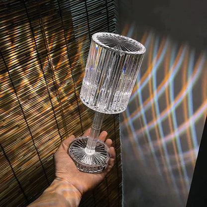 Touch Dimmable LED Table Lamp - Diamond Crystal Design