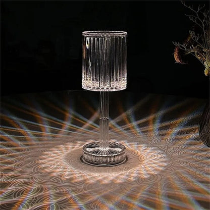 Touch Dimmable LED Table Lamp - Diamond Crystal Design