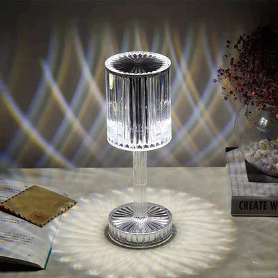 Touch Dimmable LED Table Lamp - Diamond Crystal Design