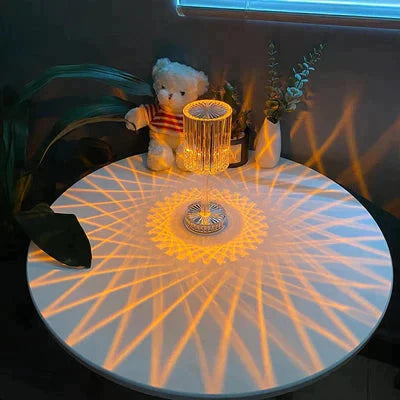 Touch Dimmable LED Table Lamp - Diamond Crystal Design