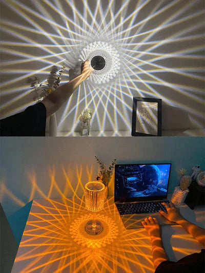Touch Dimmable LED Table Lamp - Diamond Crystal Design
