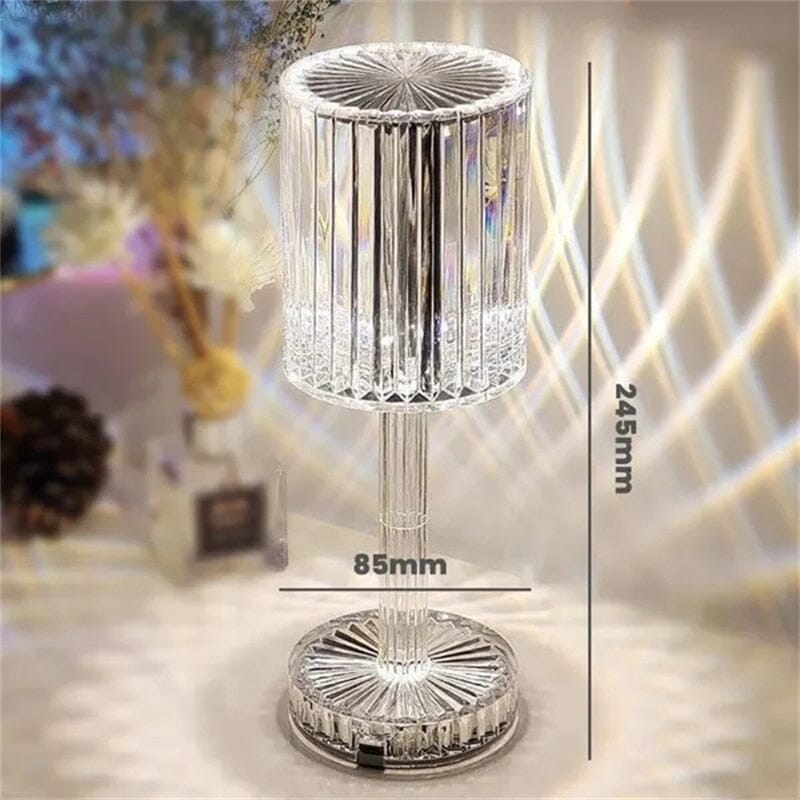 Touch Dimmable LED Table Lamp - Diamond Crystal Design