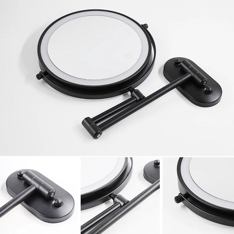 Rechargeable LED Touch Control Magnifying Mirror with LUMIVIEW
