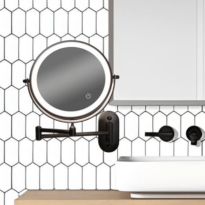 Rechargeable LED Touch Control Magnifying Mirror with LUMIVIEW