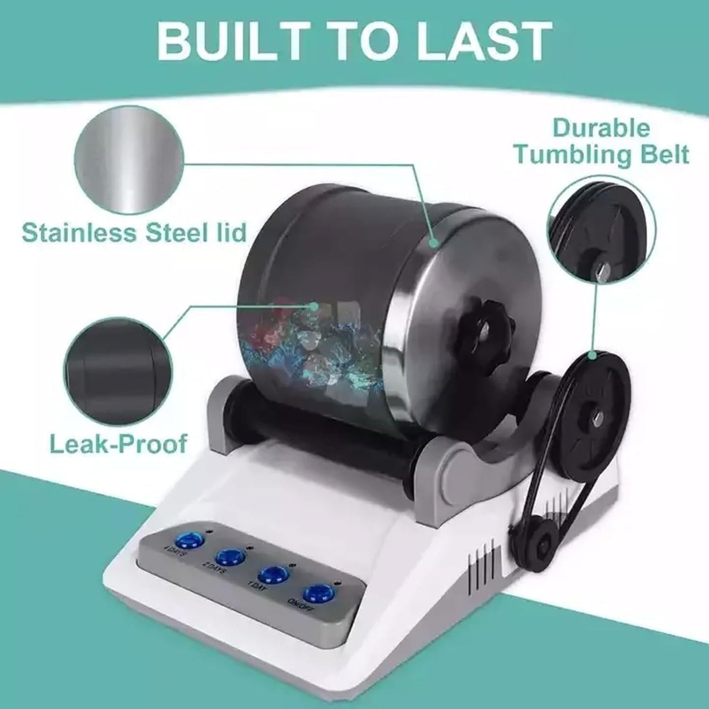 Beginner's Rock Tumbler Kit for Professional Polishing