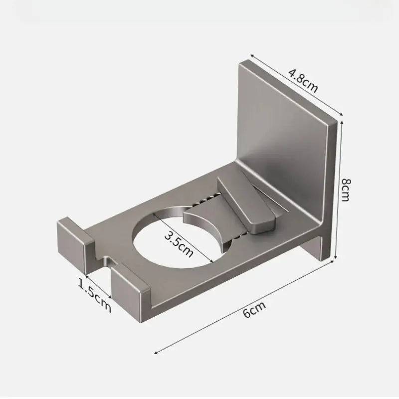 Sleek Wall-Mounted Shower Essentials Organizer Rack