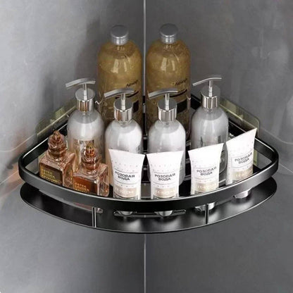 Stylish Corner Shower Storage Solution