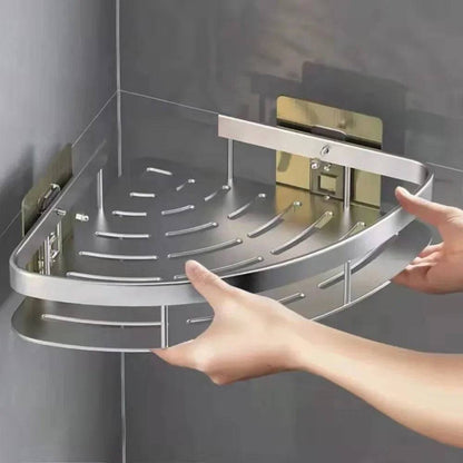 Stylish Corner Shower Storage Solution