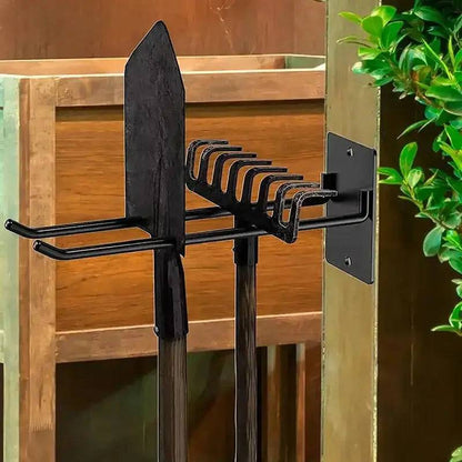 Space-Saving Wall-Mounted Tool Organizer for Gardens