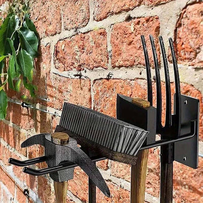 Space-Saving Wall-Mounted Tool Organizer for Gardens