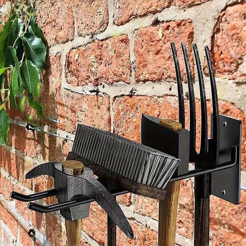 Space-Saving Wall-Mounted Tool Organizer for Gardens