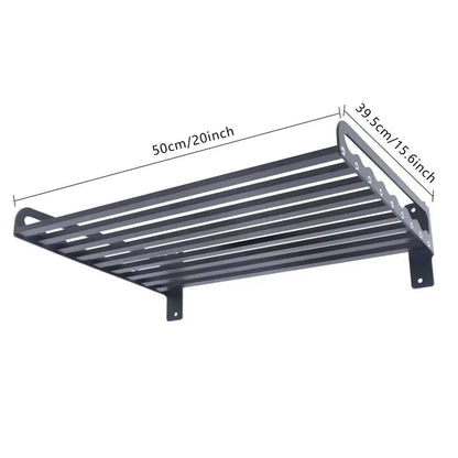 Space-Saving Wall-Mounted Microwave Holder
