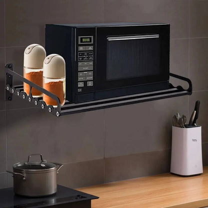 Space-Saving Wall-Mounted Microwave Holder