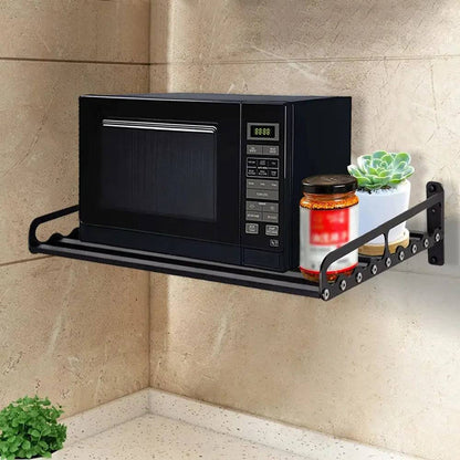 Space-Saving Wall-Mounted Microwave Holder