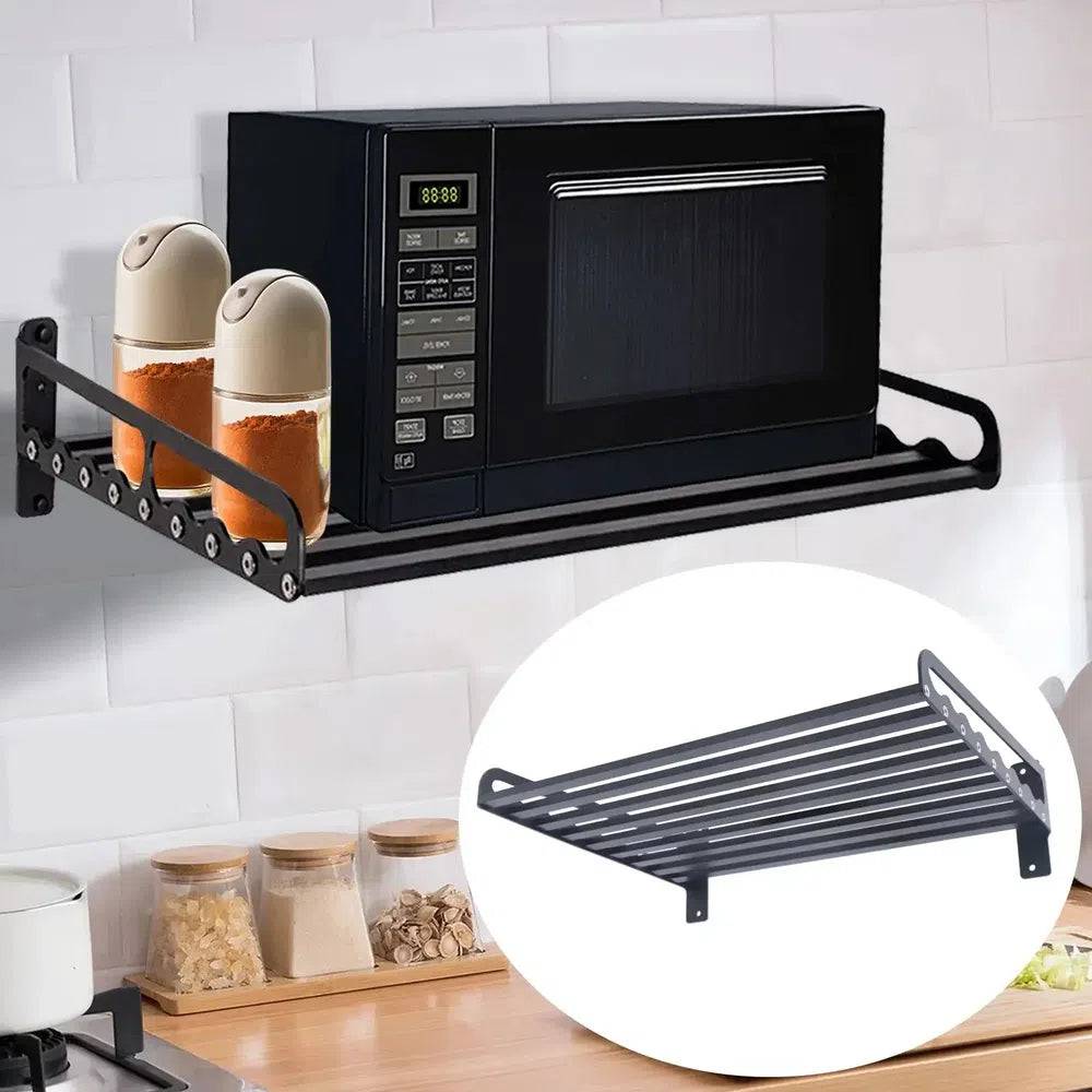 Space-Saving Wall-Mounted Microwave Holder