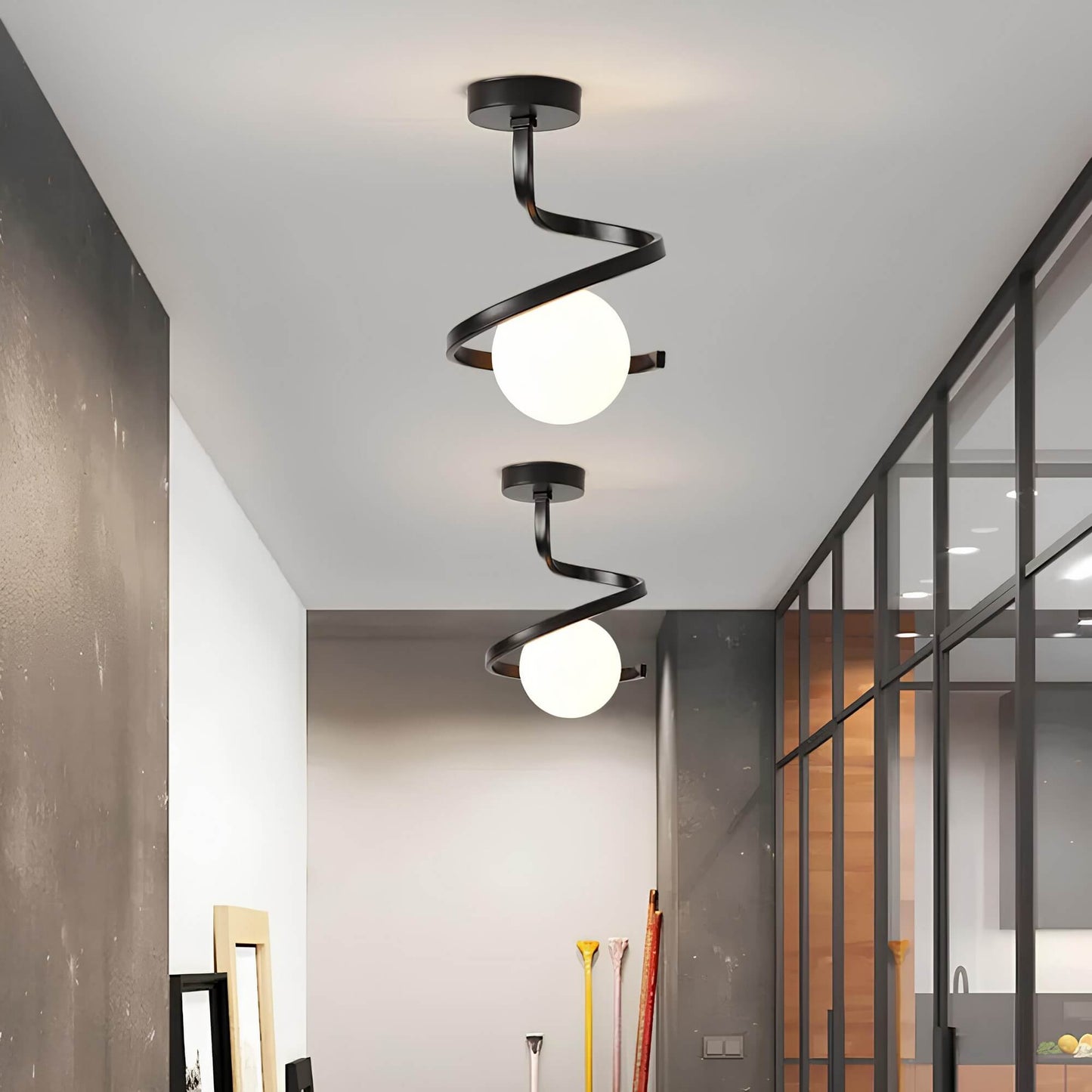 Flush Mount Ceiling Light with LED for Bedroom and Living Room