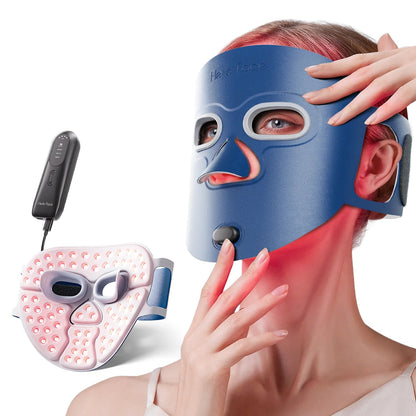 Wireless LED Light Therapy Mask for Skin Radiance, Acne, and Wrinkles