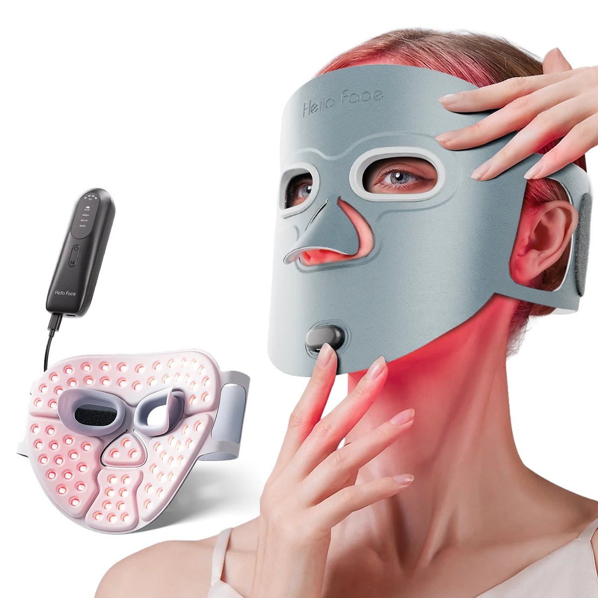 Wireless LED Light Therapy Mask for Skin Radiance, Acne, and Wrinkles