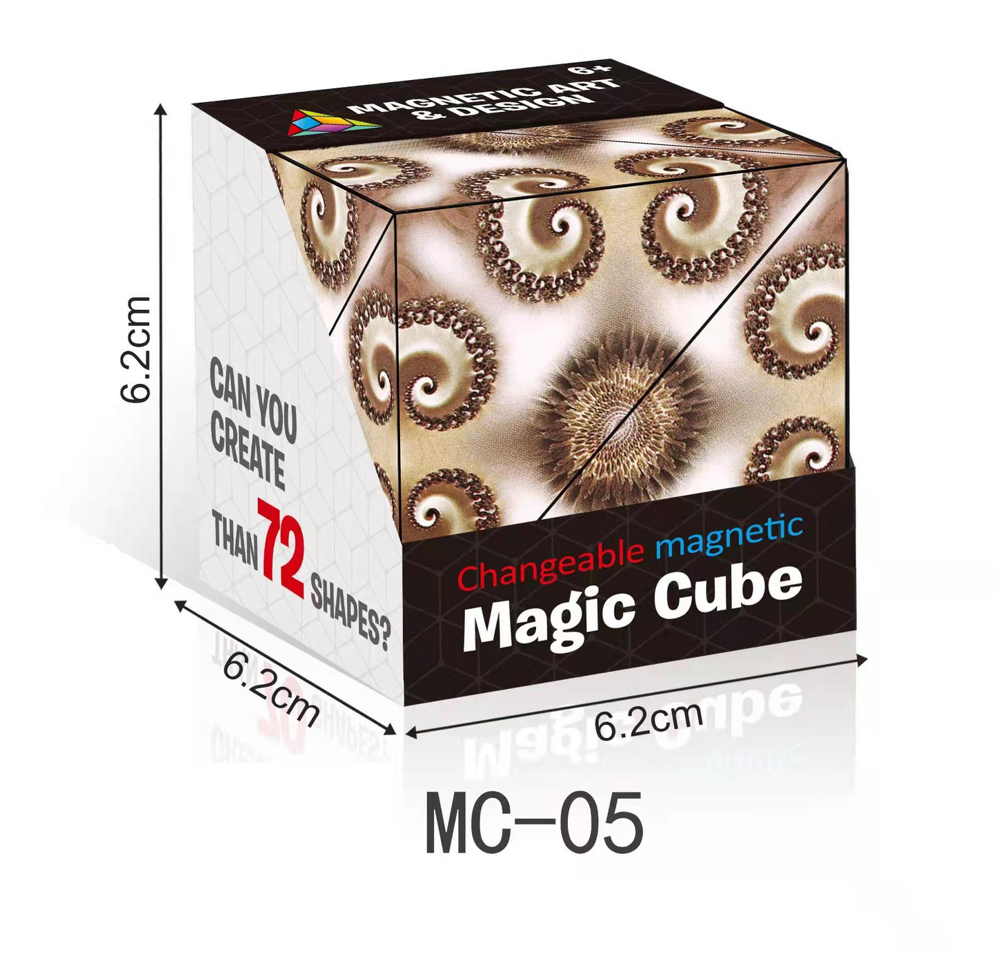 Creative 3D Shape Cube Puzzle – Fun Folding Game for Kids and Adults