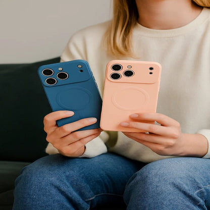 Soft Silicone Magnetic Case for iPhone 17 Series