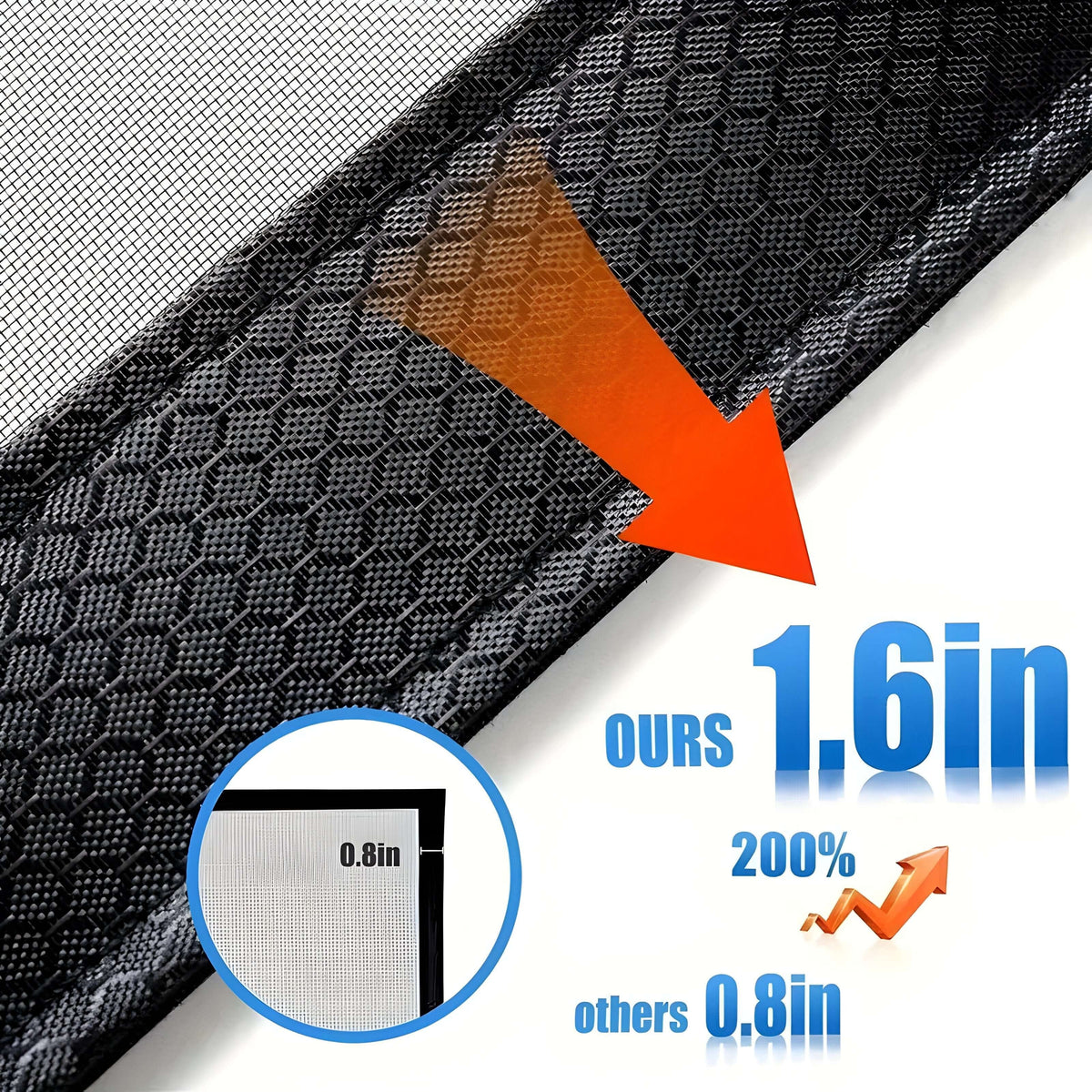 Insect-Blocking Magnetic Entry Screen with Auto-Close Feature