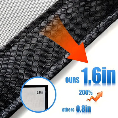 Insect-Blocking Magnetic Entry Screen with Auto-Close Feature