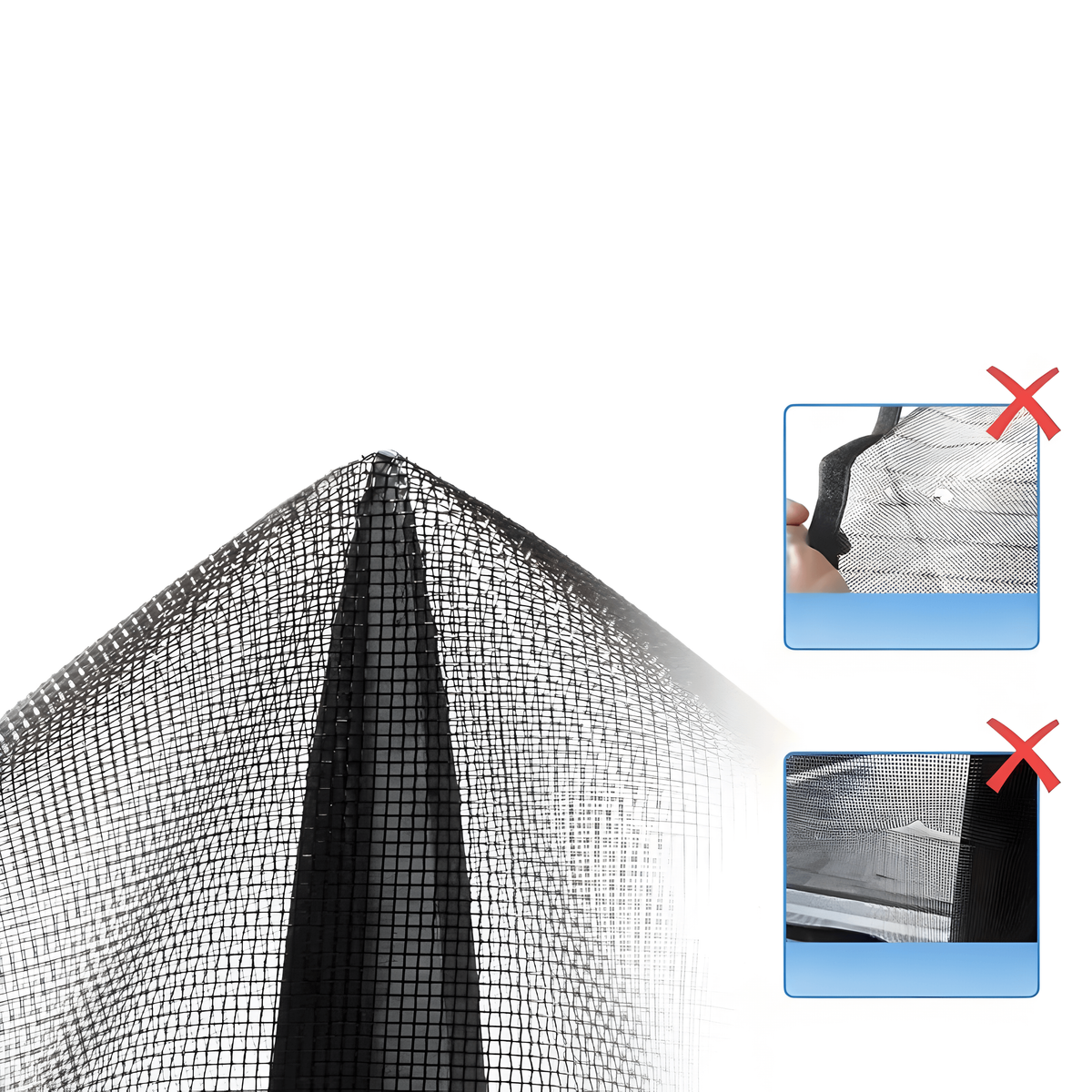 Insect-Blocking Magnetic Entry Screen with Auto-Close Feature