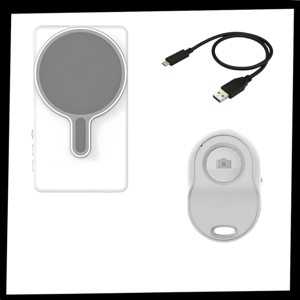 Wireless Magnetic Selfie Display for Effortless Filming