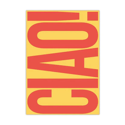 Ciao Minimalist Wall Art Decoration