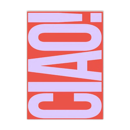 Ciao Minimalist Wall Art Decoration