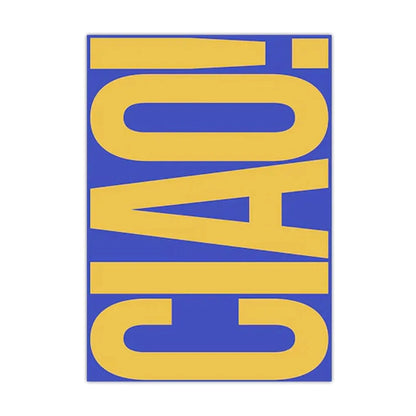 Ciao Minimalist Wall Art Decoration
