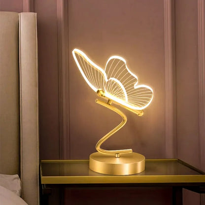 LED Butterfly Table Lamp with Adjustable Brightness – Modern Design for Home