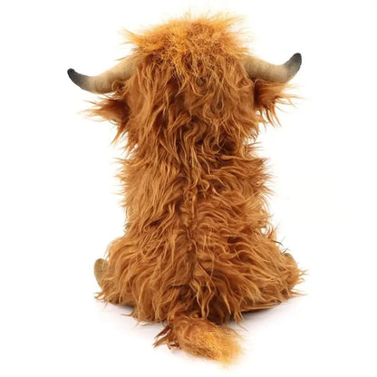 Soft Plush Cow Toy – Fluffy Highland Cuddle for All Ages