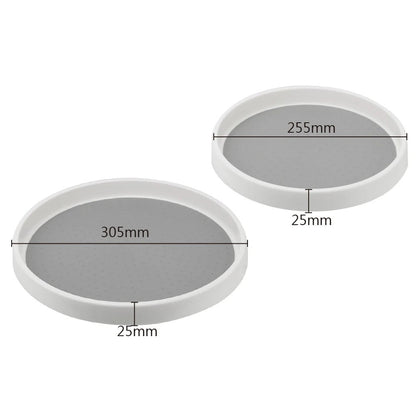 2-Tier Round Kitchen Turntable Organizer