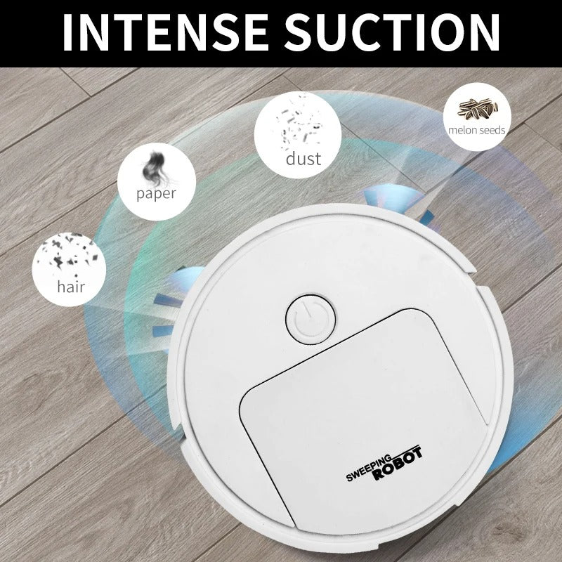 3-in-1 Smart Robot Vacuum Cleaner with Strong Suction for Pet Owners