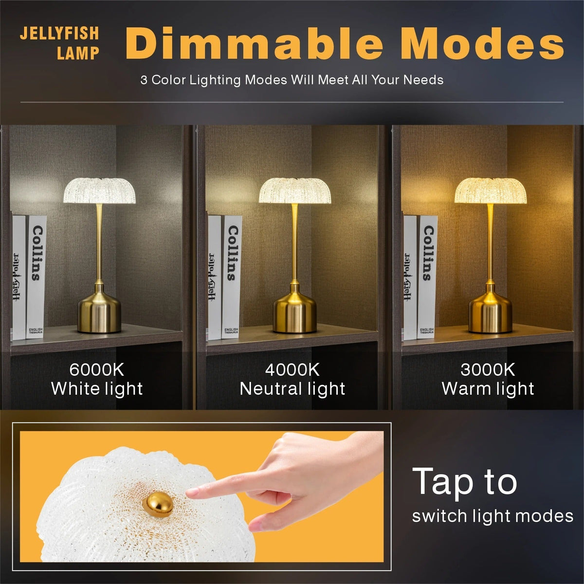 Rechargeable LED Night Light - Touch Dimming Retro Bar Table Lamp