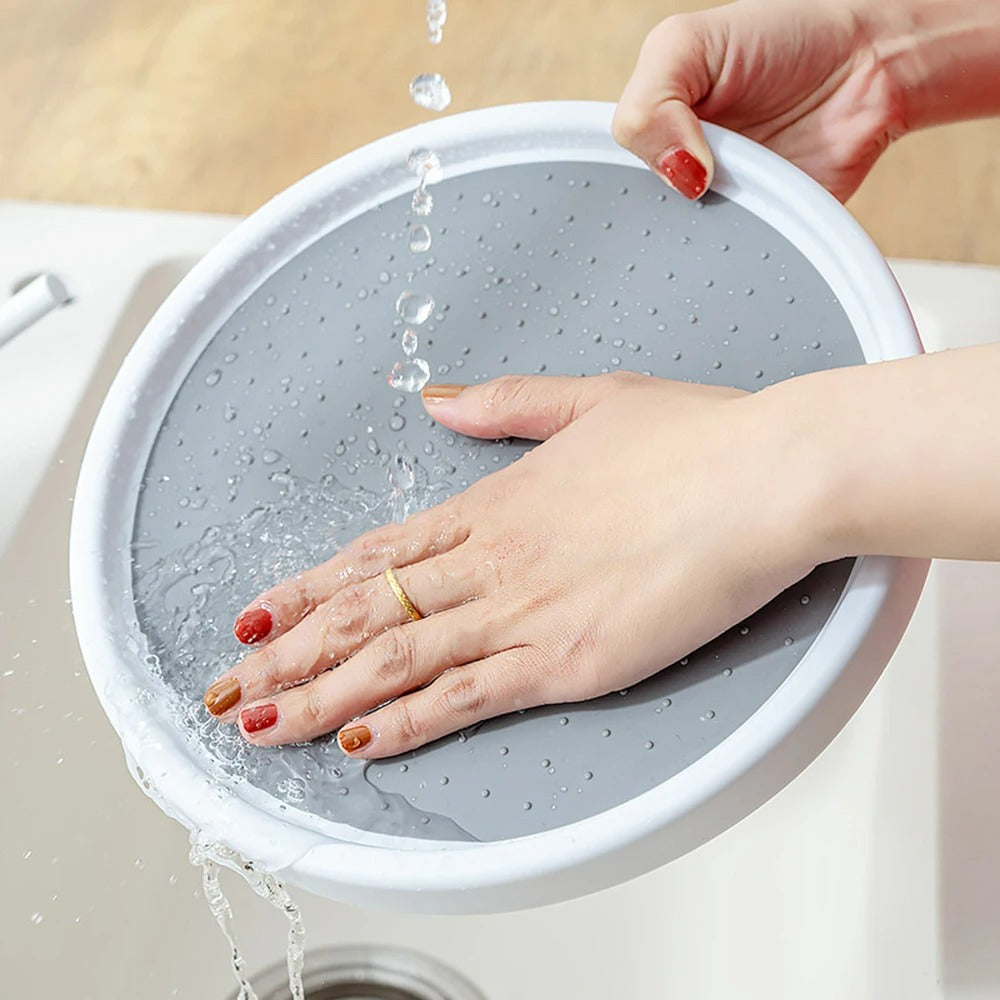 2-Tier Round Kitchen Turntable Organizer
