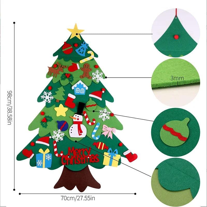 Felt Christmas Tree - Montessori Style Decoration