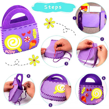 DIY Felt Pouch Set for Safe Sewing