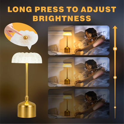 Rechargeable LED Night Light - Touch Dimming Retro Bar Table Lamp