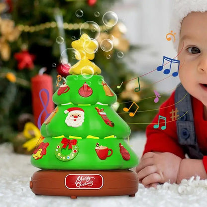 Musical and Light-Up Christmas Tree – BubbleBoom Holiday Decor with Bubbles