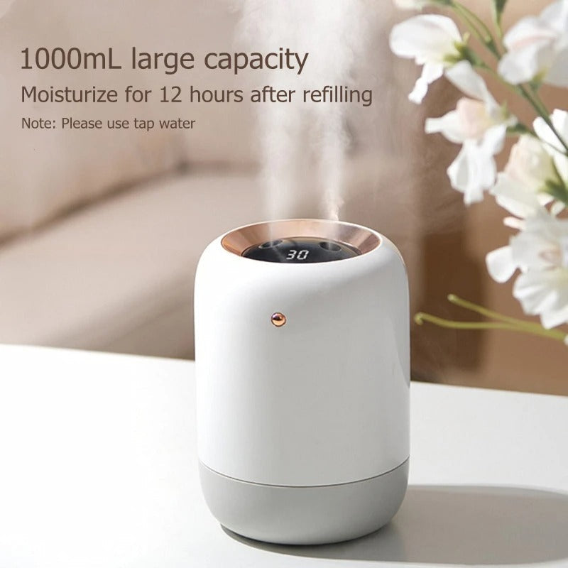 Portable UV Sterilizing Air Humidifier – Silent HydraPur for Fresh Air