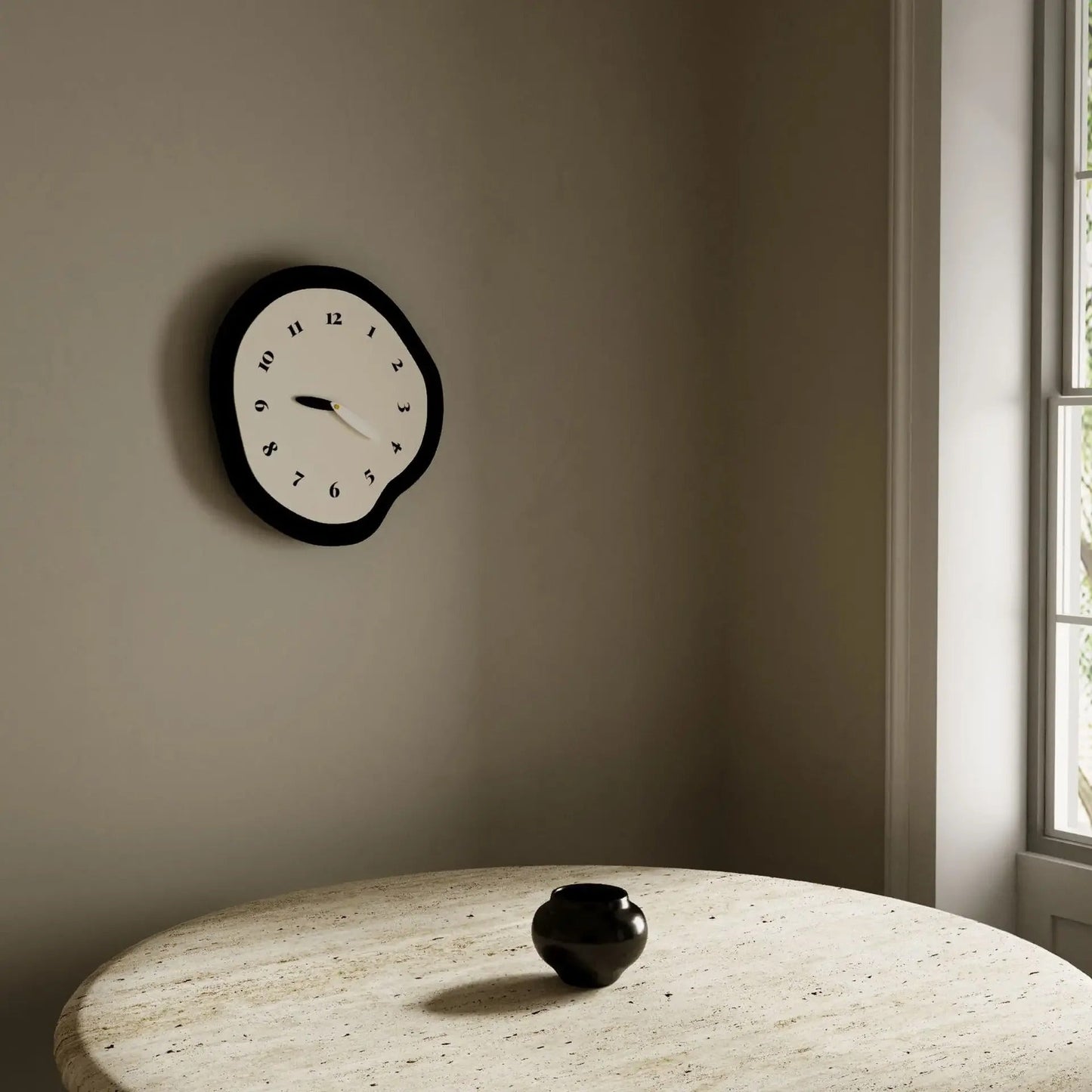 Minimalist Silent Design Wall Clock – Scandinavian Style