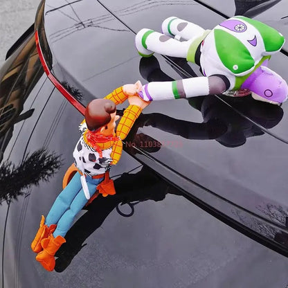 Plush Car Hanging Toy featuring Woody and Buzz Characters