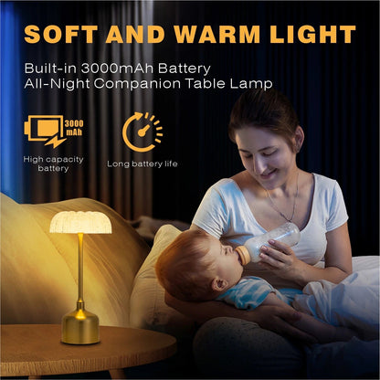 Rechargeable LED Night Light - Touch Dimming Retro Bar Table Lamp