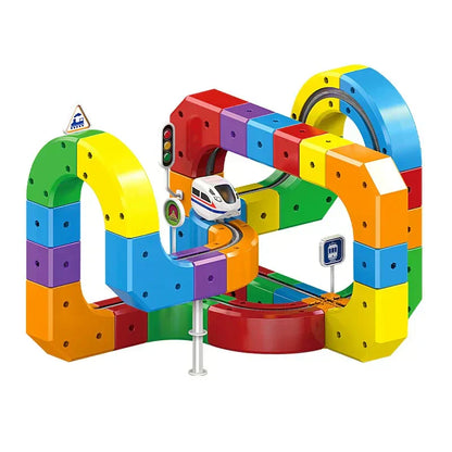 Kids' Toy Train Set with Magical Blocks