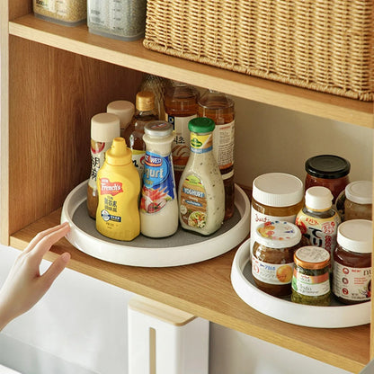 2-Tier Round Kitchen Turntable Organizer