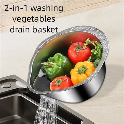 Stainless Steel Colander and Strainer Bowl for Kitchen Washing