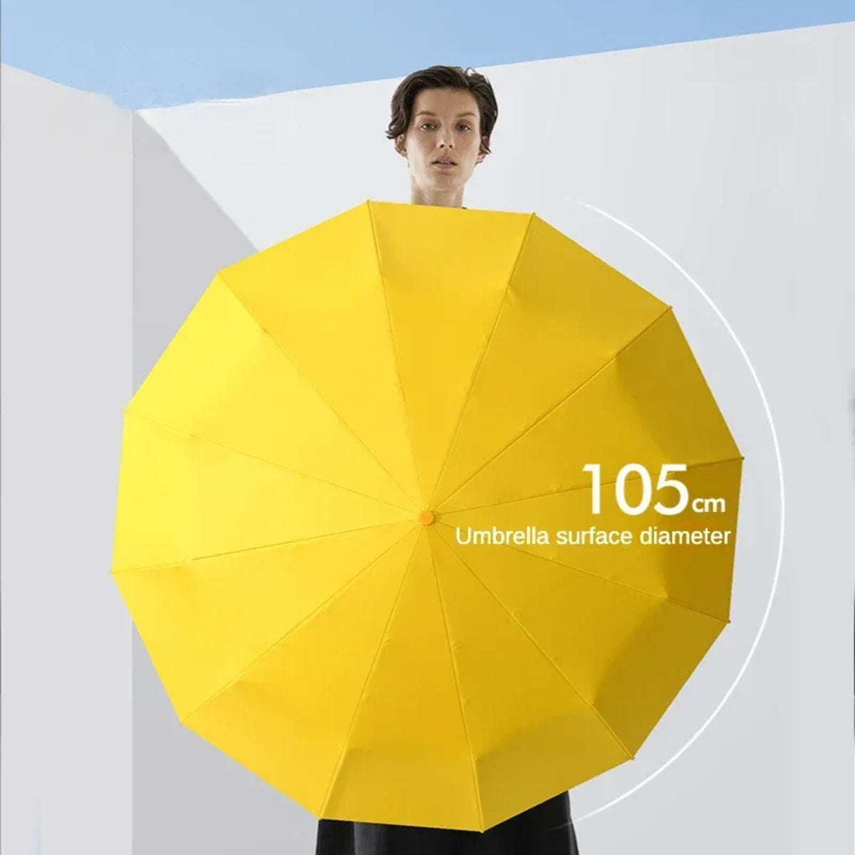 Large Folding Umbrella with 72 Bones – Windproof UV Rain Protection